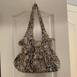 Kathy van zeeland snakeskin purse